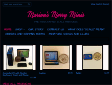 Tablet Screenshot of marionsmerryminis.com